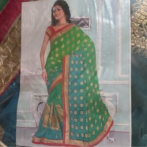 Prem Pendulam Organza Weaving Traditional Saree